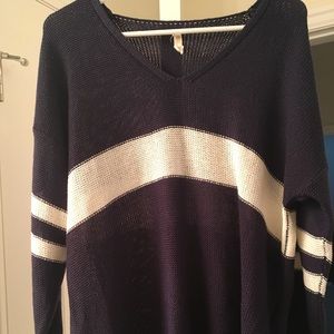 Varsity knit sweater